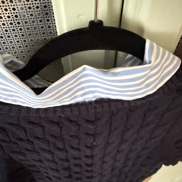 Anthropologie Blue and White Striped Top - Picture 6 of 7